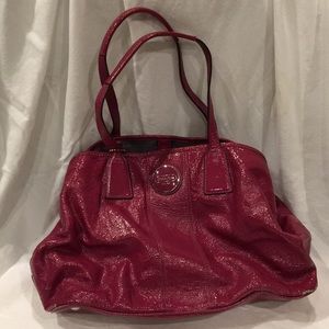 Coach fuchsia leather purse